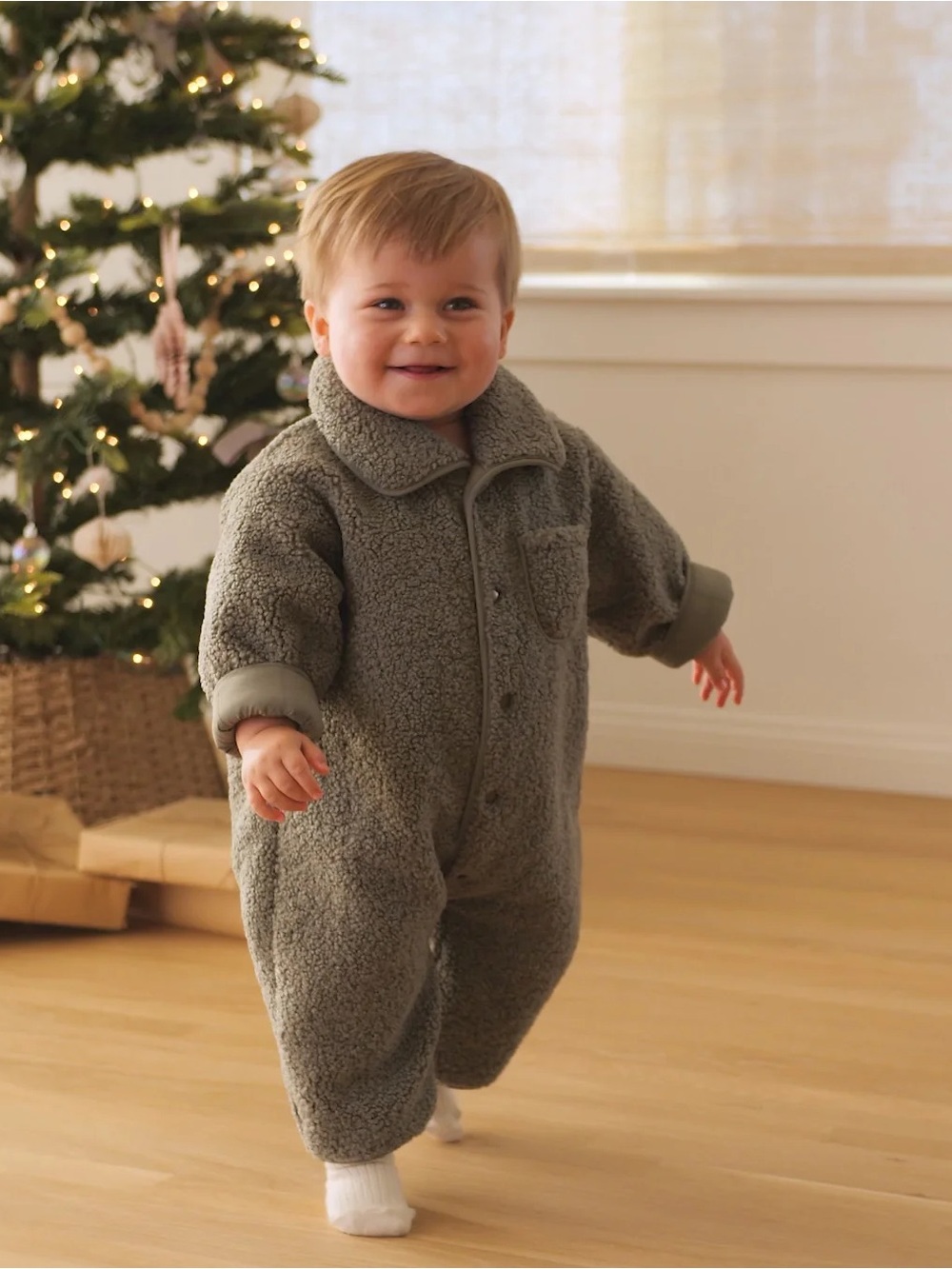 Rylee + Cru Baby Shearling Winter One Piece Bunting 12-18 months